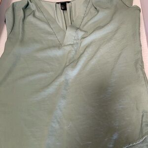 H&M size 6 blouse sleeveless Seafoam Green Blue $40
